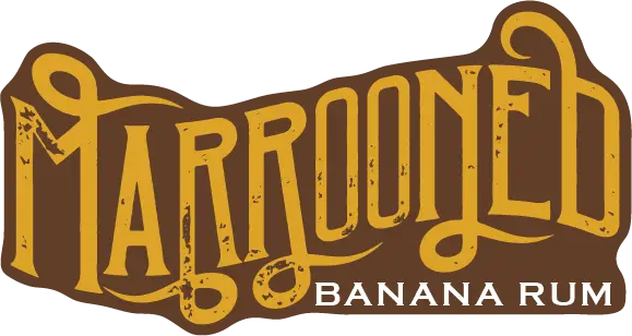 Marooned Banana Rum label